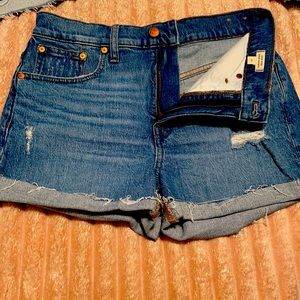 Madewell high rise shorts